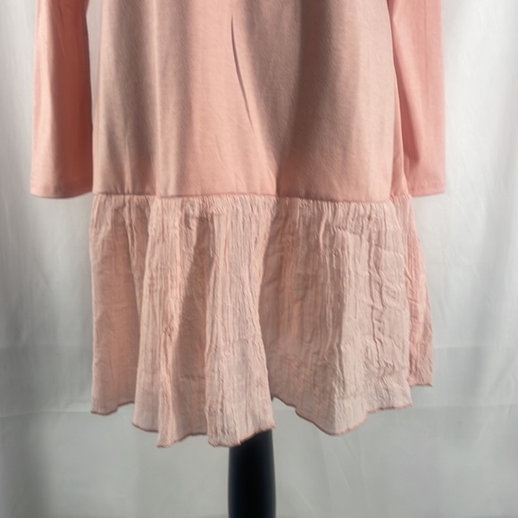 Pretty Angel Pink ruffled long sleeve mini dress,cover, small - Picture 2 of 7